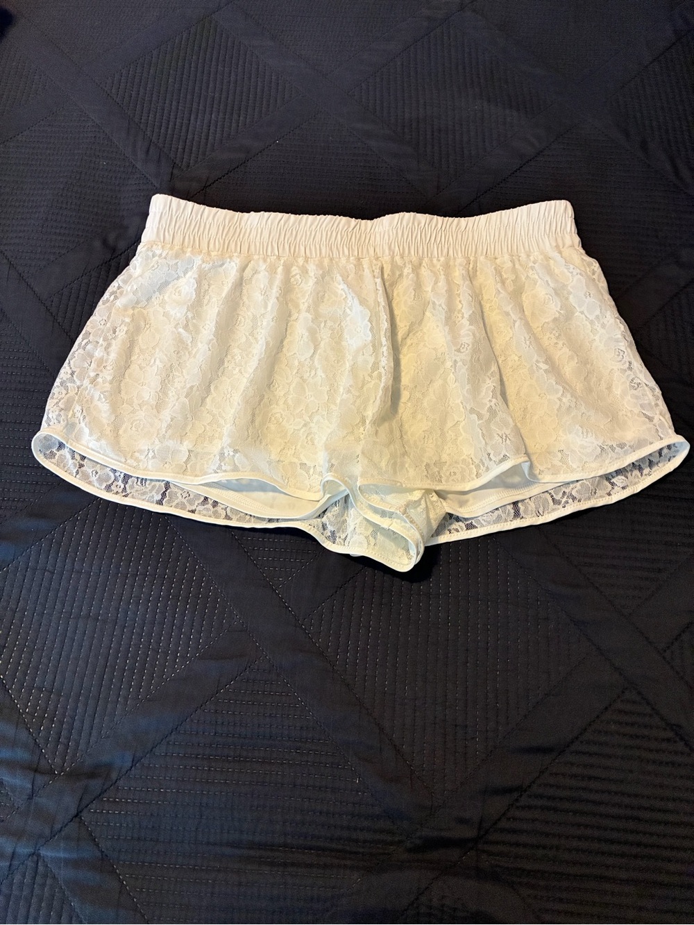 No Boundaries White Lace Sleep Shorts